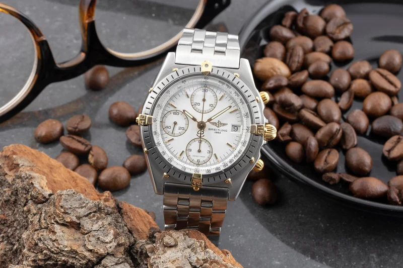 Breitling Chronomat chronograph gilt / steel automatic men's watch 81.950 [2603971]