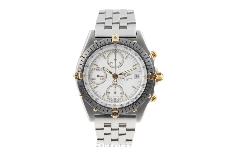 Breitling Chronomat chronograph gilt / steel automatic men's watch 81.950 [2603971]