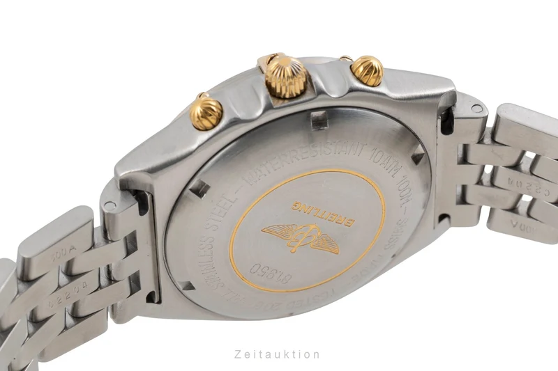 Breitling Chronomat chronograph gilt / steel automatic men's watch 81.950 [2603971]