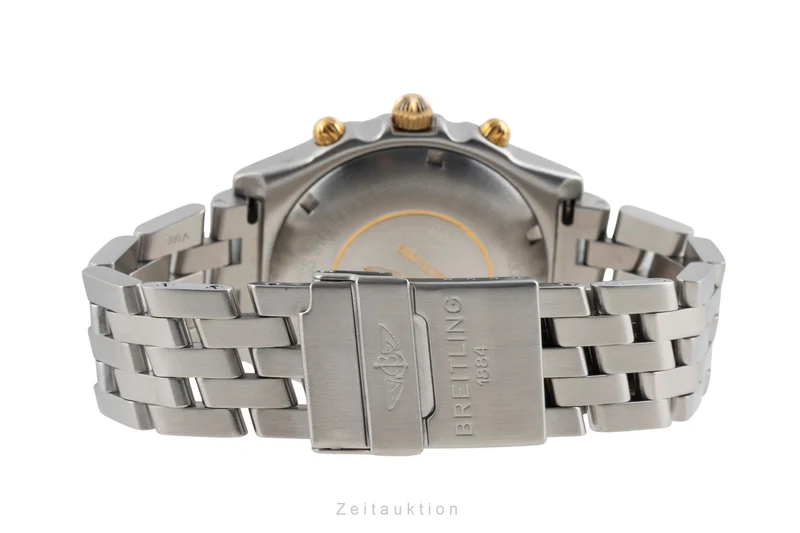 Breitling Chronomat chronograph gilt / steel automatic men's watch 81.950 [2603971]