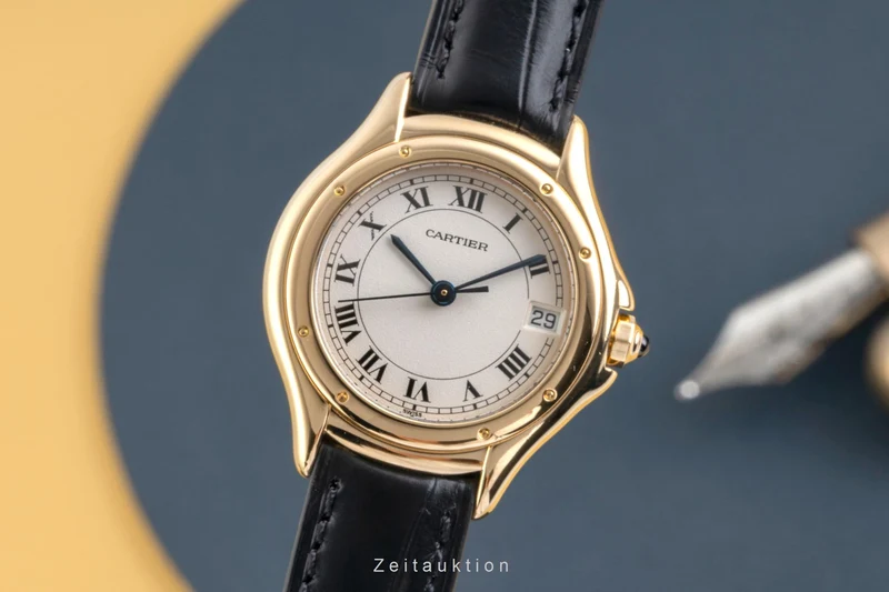 Cartier Cougar 18 ct gold quartz women's watch W25012B9, 887906 [2603742]