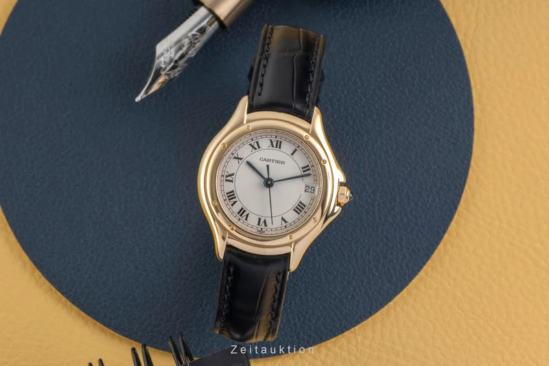 Cartier Cougar 18 ct gold quartz women's watch W25012B9, 887906 [2603742]