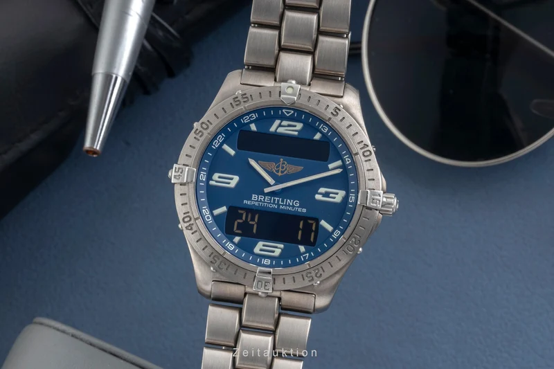 Breitling Aerospace chronograph titanium quartz men's watch E65362-078P [2604014]