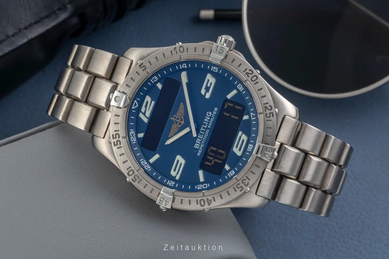 Breitling Aerospace chronograph titanium quartz men's watch E65362-078P [2604014]