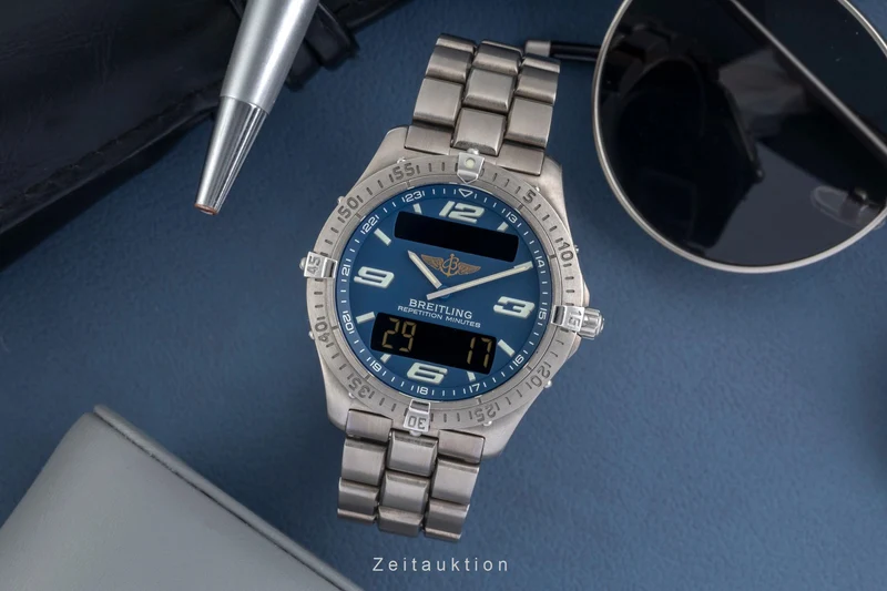 Breitling Aerospace chronograph titanium quartz men's watch E65362-078P [2604014]