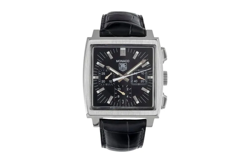 Tag Heuer Monaco chronograph steel automatic men's watch CW2111-0 LP: 7950EUR [2603832]