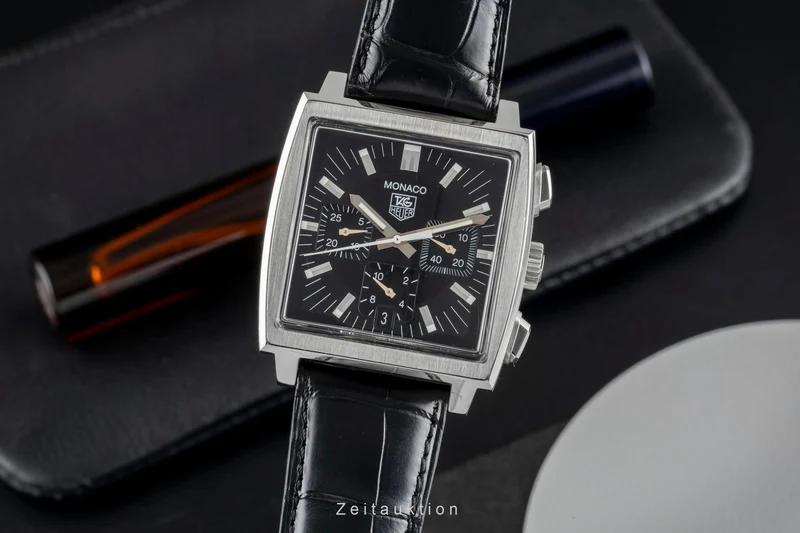 Tag Heuer Monaco chronograph steel automatic men's watch CW2111-0 LP: 7950EUR [2603832]