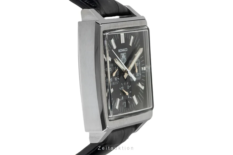 Tag Heuer Monaco chronograph steel automatic men's watch CW2111-0 LP: 7950EUR [2603832]