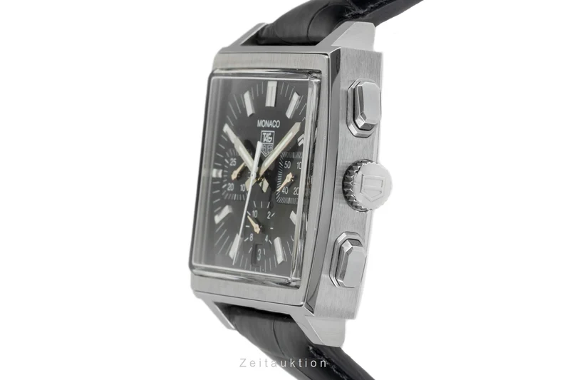 Tag Heuer Monaco chronograph steel automatic men's watch CW2111-0 LP: 7950EUR [2603832]
