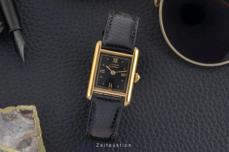 Cartier Tank silver-gilt quartz women's watch 5057001 [2603995]