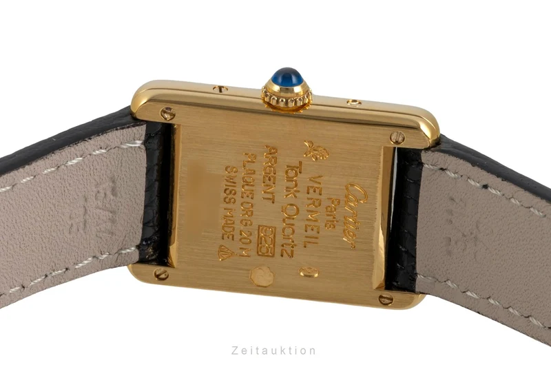 Cartier Tank silver-gilt quartz women's watch 5057001 [2603995]