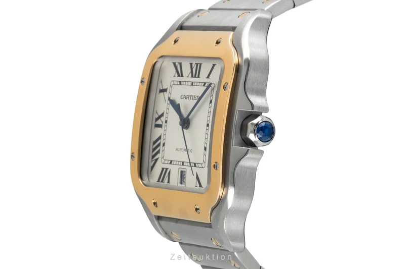 Cartier Santos steel / gold automatic men's watch W2SA0006 LP: 14000EUR [2603941]