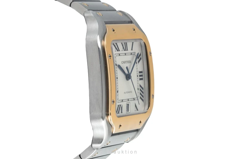 Cartier Santos steel / gold automatic men's watch W2SA0006 LP: 14000EUR [2603941]