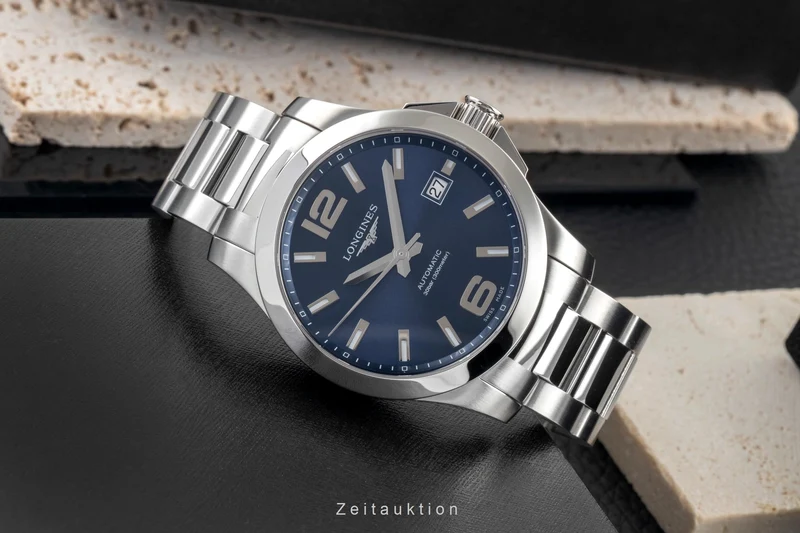 Longines Conquest steel automatic men's watch L3.676.4.99.6 LP: 2250EUR [2603865]