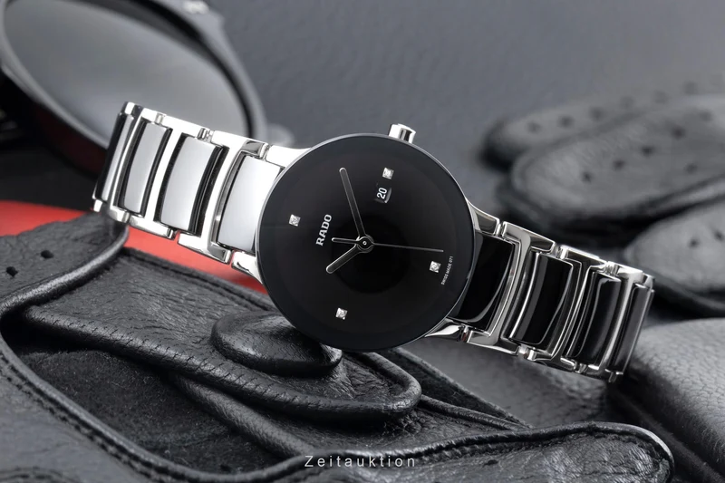 Rado Centrix ceramic / steel quartz women's watch 01.111.0935.3.071 [2603582]