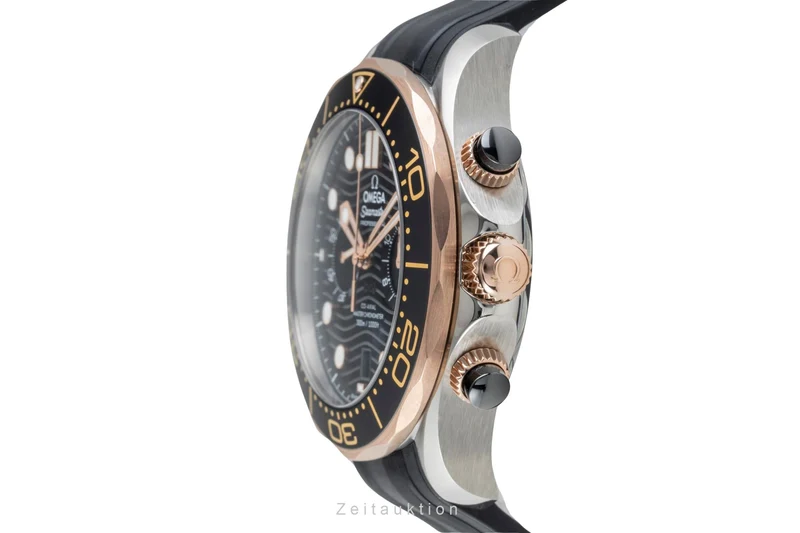 Omega Seamaster chronograph steel / gold automatic men's watch 210.22.44.51.01.001 LP: 13600EUR [2603977]