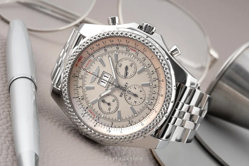 Breitling Bentley 6.75 chronograph steel automatic men's watch A44362 [2506061]