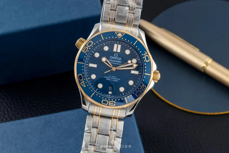 Omega Seamaster steel / gold automatic men's watch 210.20.42.20.03.001 LP: 14200EUR [2604095]