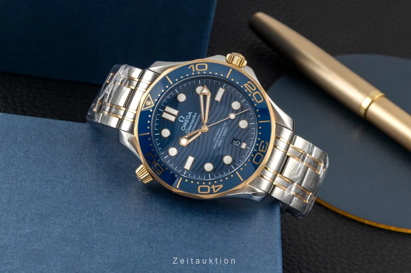 Omega Seamaster steel / gold automatic men's watch 210.20.42.20.03.001 LP: 14200EUR [2604095]