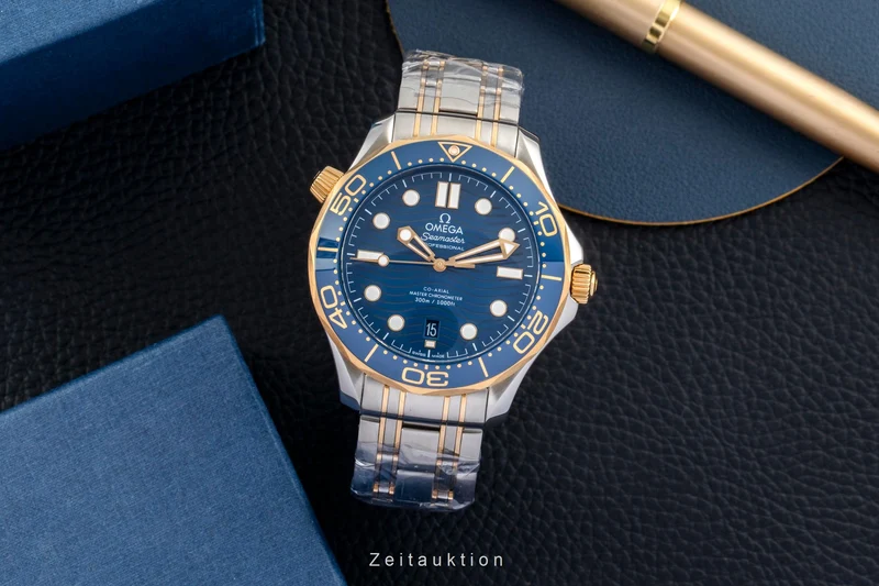 Omega Seamaster steel / gold automatic men's watch 210.20.42.20.03.001 LP: 14200EUR [2604095]