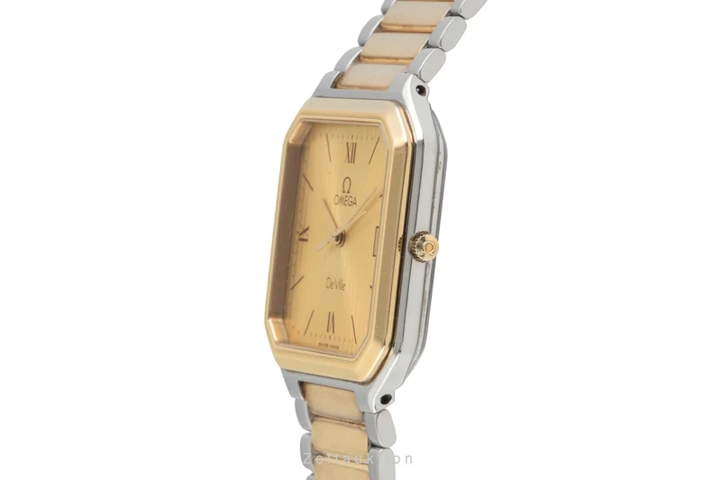 Omega De Ville steel / gold quartz men's watch DL 396.0949 Vintage [2603868]