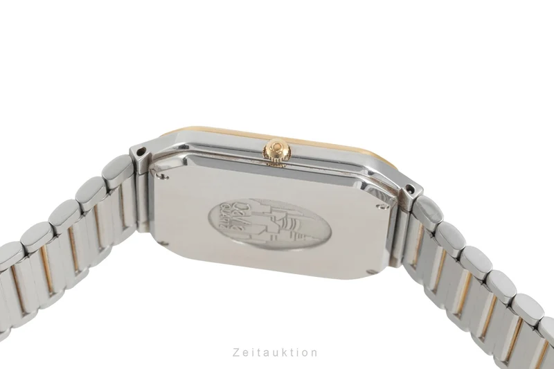 Omega De Ville steel / gold quartz men's watch DL 396.0949 Vintage [2603868]