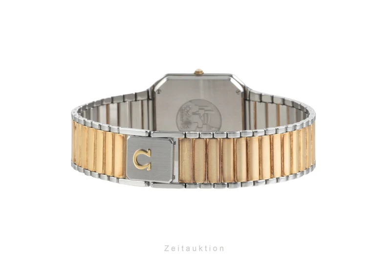 Omega De Ville steel / gold quartz men's watch DL 396.0949 Vintage [2603868]