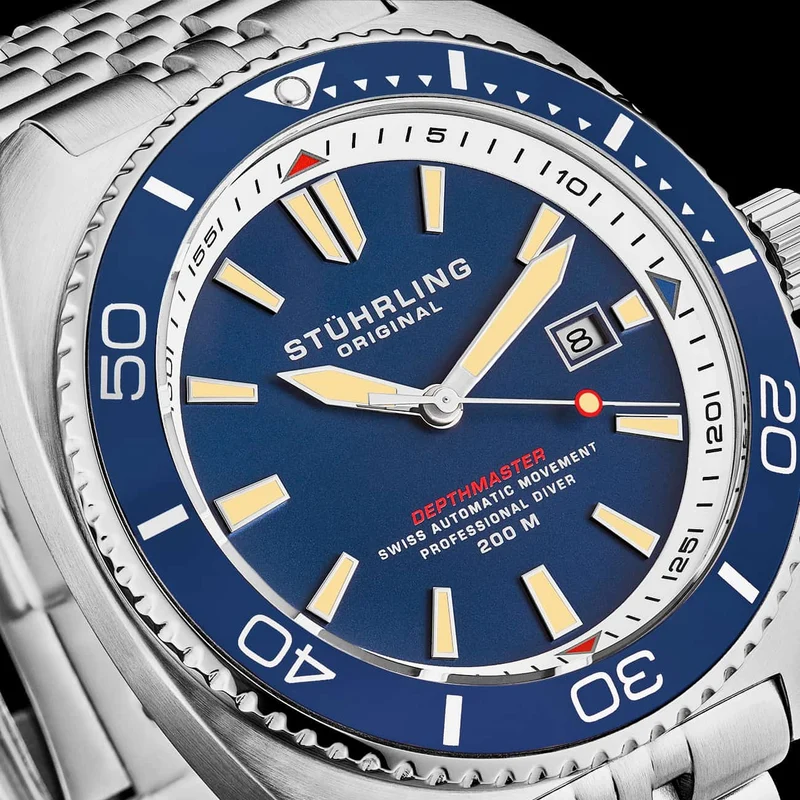 Stührling The Swiss Automatic Depthmaster 1008 45mm Diver