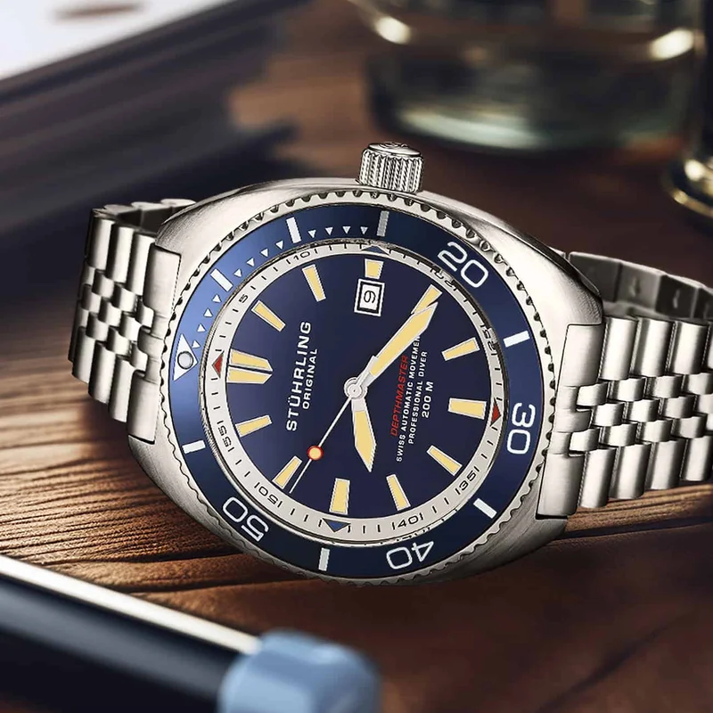 Stührling The Swiss Automatic Depthmaster 1008 45mm Diver