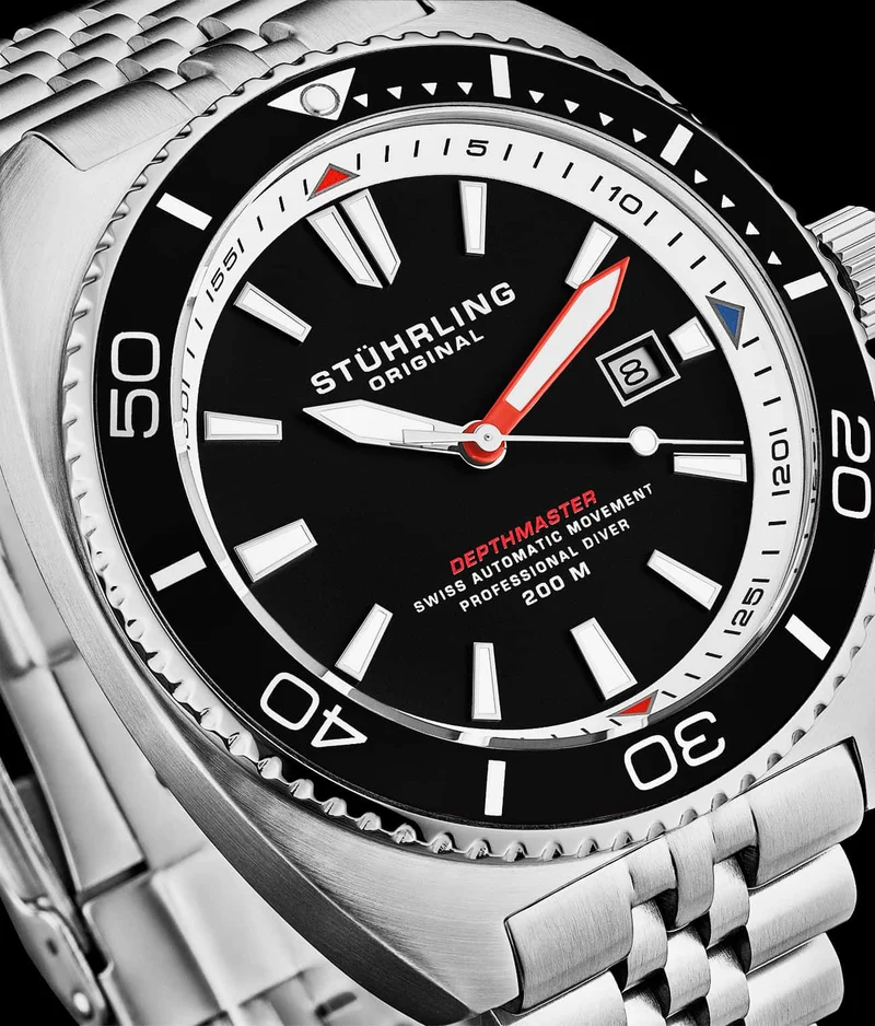 Stührling The Swiss Automatic Depthmaster 1008 45mm Diver