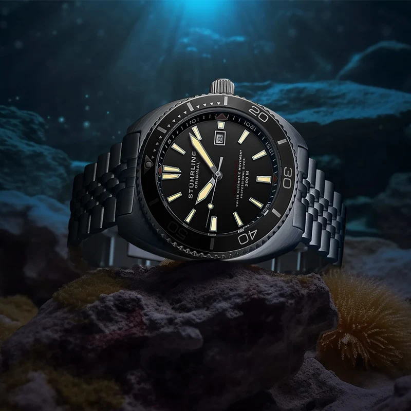 Stührling The Swiss Automatic Depthmaster 1008 45mm Diver