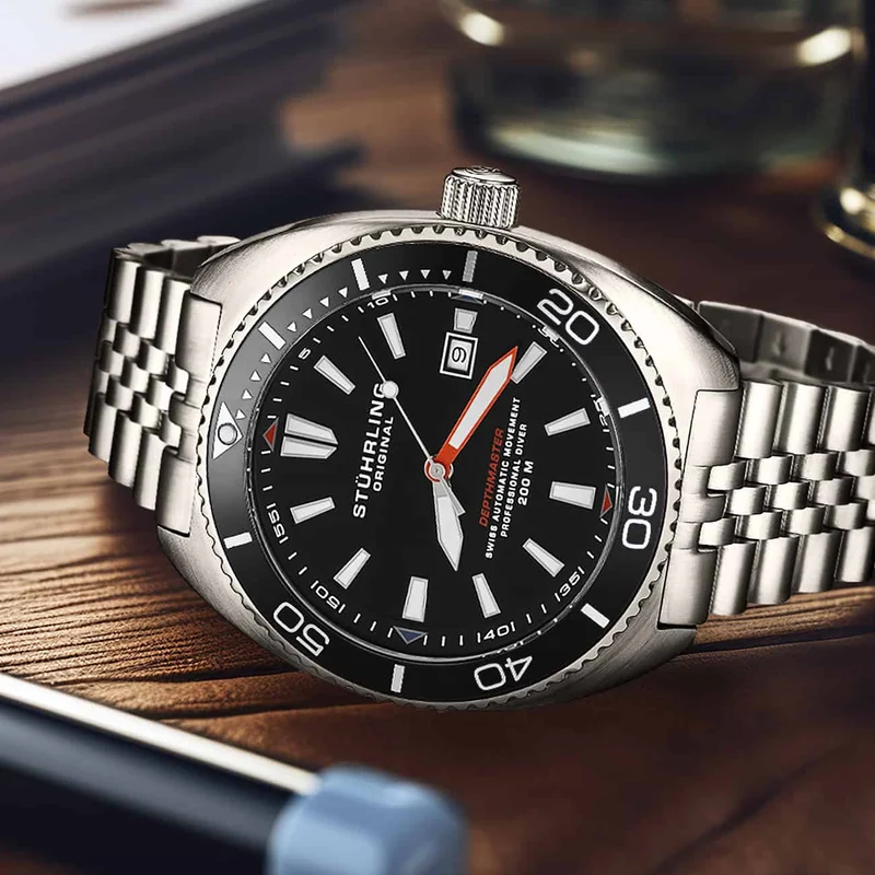 Stührling The Swiss Automatic Depthmaster 1008 45mm Diver