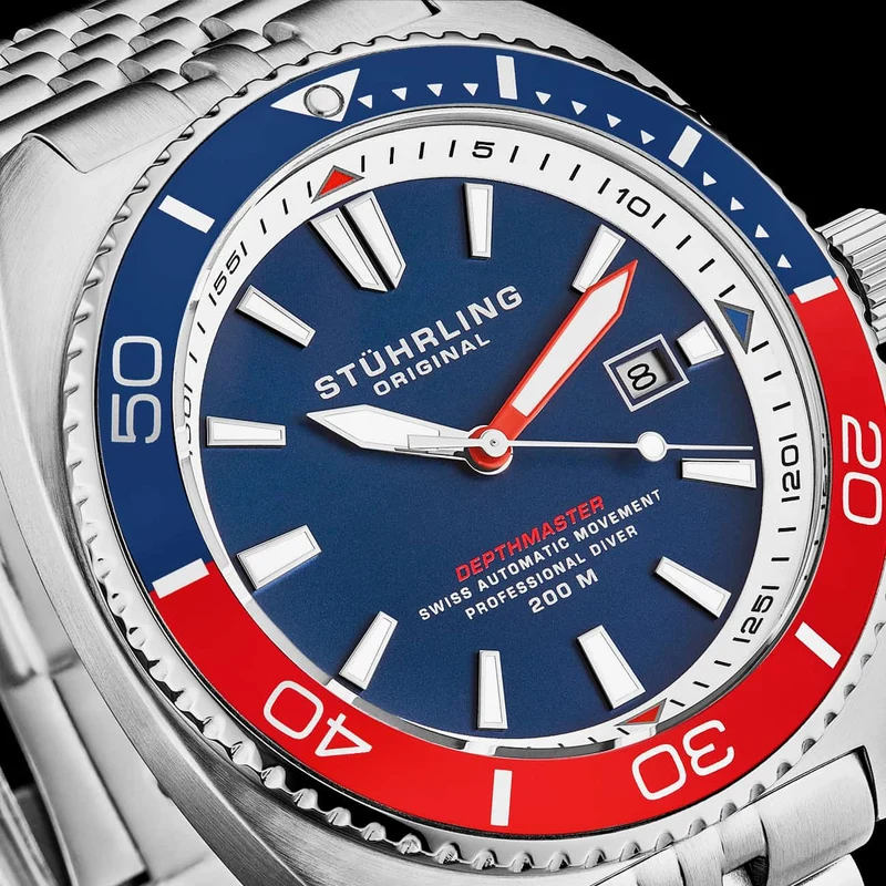 Stührling The Swiss Automatic Depthmaster 1008 45mm Diver