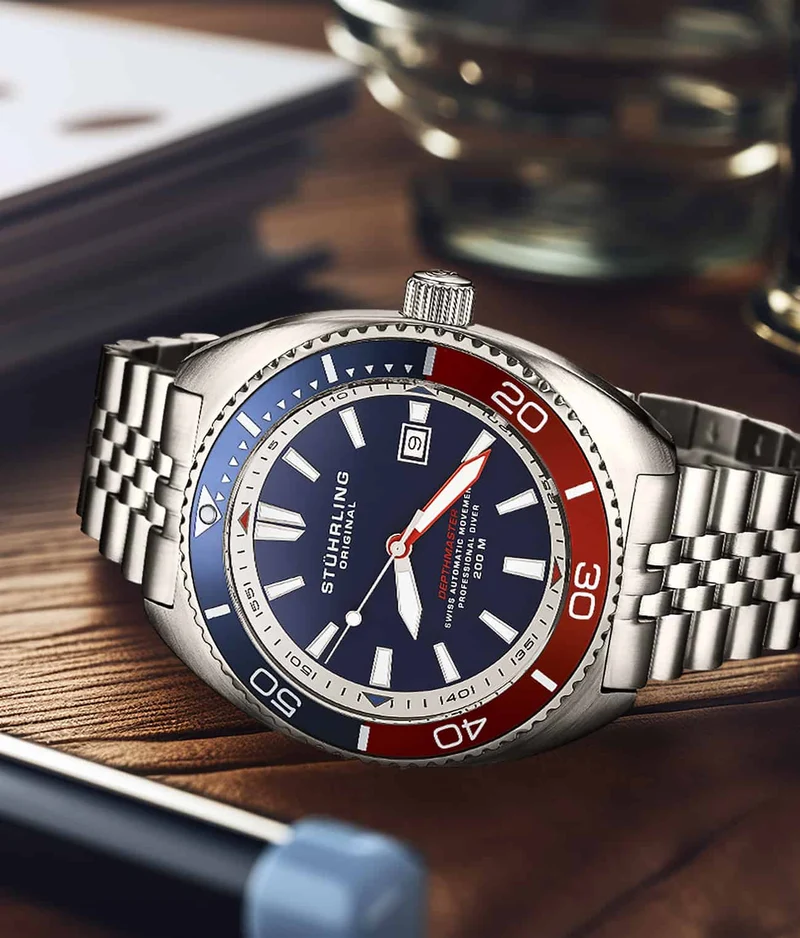 Stührling The Swiss Automatic Depthmaster 1008 45mm Diver