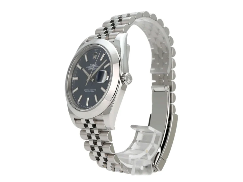 Rolex Datejust 41 Edelstahl 126300 Blau Jubile-Band
