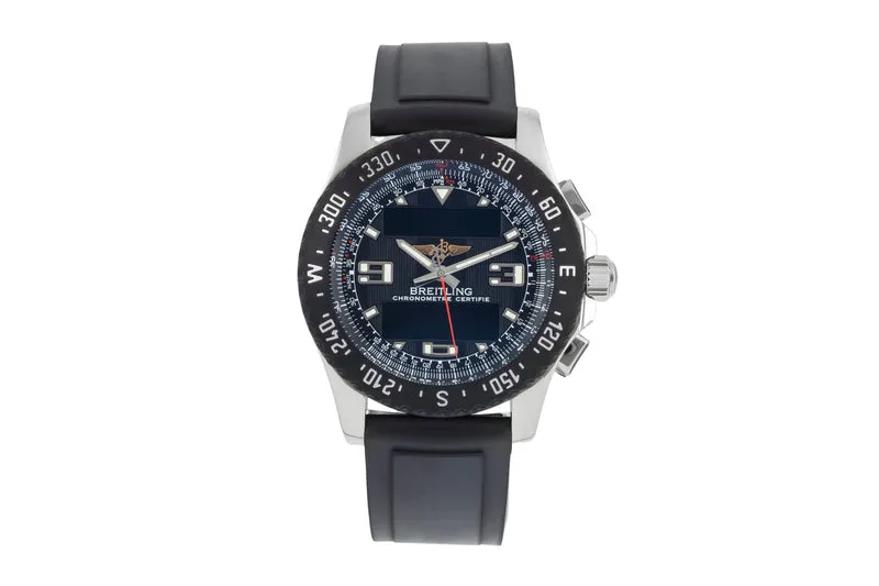 Breitling Airwolf chronograph Steel / rubber quartz men's watch A78364 [2604104]
