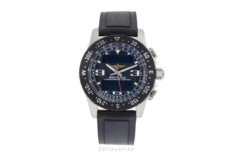 Breitling Airwolf chronograph Steel / rubber quartz men's watch A78364 [2604104]