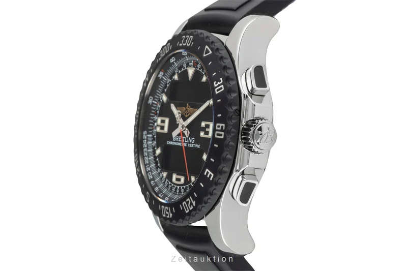 Breitling Airwolf chronograph Steel / rubber quartz men's watch A78364 [2604104]