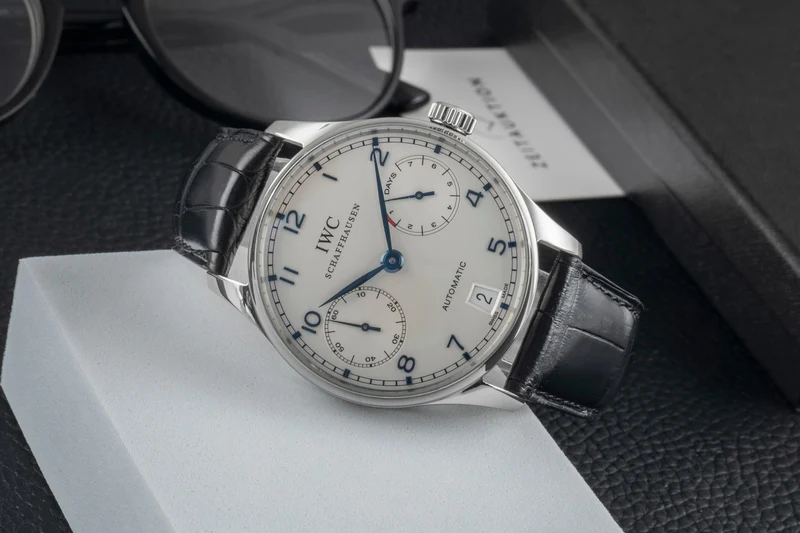 IWC Portugieser steel automatic men's watch IW500107 LP: 14000EUR [2603886]
