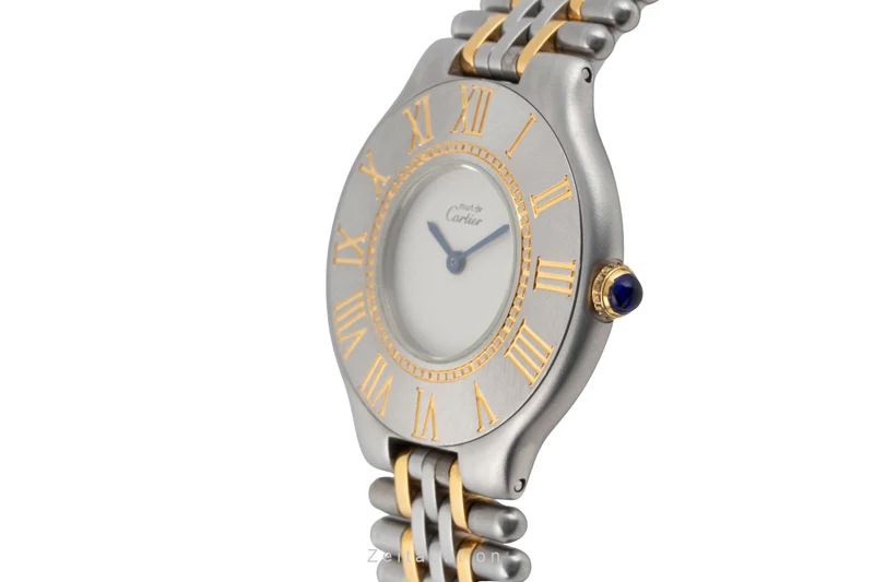 Cartier Must De Cartier 21 gilt / steel quartz women's watch 9010 [2603825]