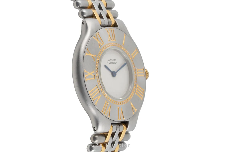 Cartier Must De Cartier 21 gilt / steel quartz women's watch 9010 [2603825]