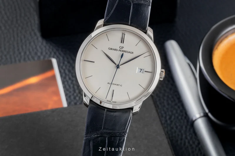 Girard Perregaux 1966 18 ct white gold automatic men's watch 49525-53-131-BK6A [2604094]