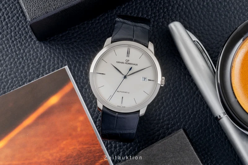 Girard Perregaux 1966 18 ct white gold automatic men's watch 49525-53-131-BK6A [2604094]