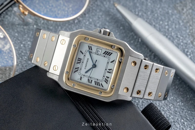 Cartier Santos steel / gold automatic men's watch 2961 [2603521]