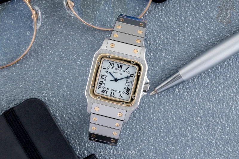Cartier Santos steel / gold automatic men's watch 2961 [2603521]