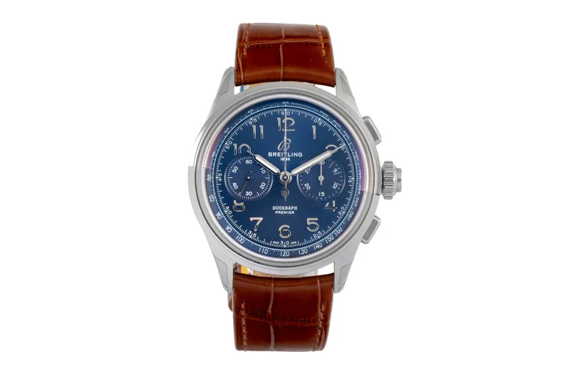 Breitling Premier chronograph steel manual winding men's watch AB1510171C1P1 LP: 11650EUR [2602962]