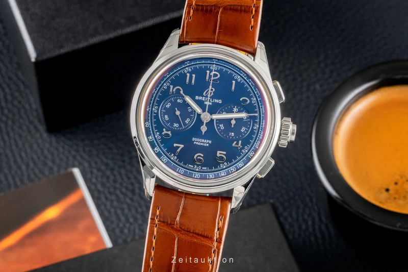 Breitling Premier chronograph steel manual winding men's watch AB1510171C1P1 LP: 11650EUR [2602962]