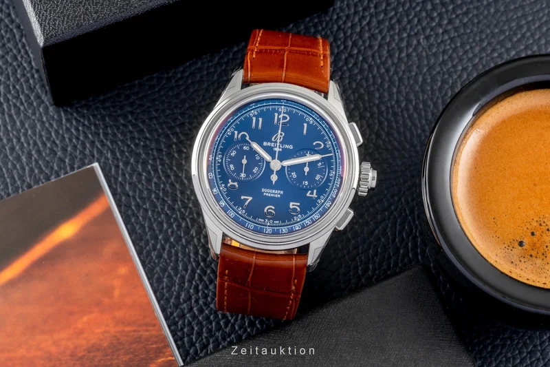 Breitling Premier chronograph steel manual winding men's watch AB1510171C1P1 LP: 11650EUR [2602962]