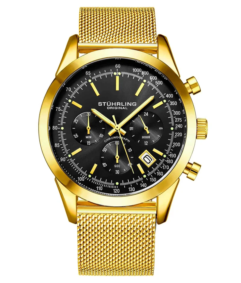 Stührling Preston 3975 Quartz 44mm Chronograph