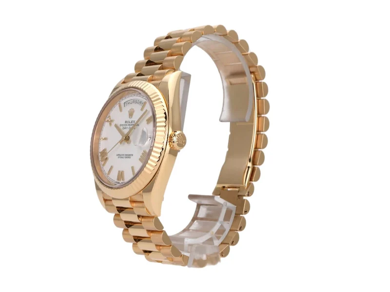 Rolex Day-Date 40 Gelbgold 228238 Weiß Römisch